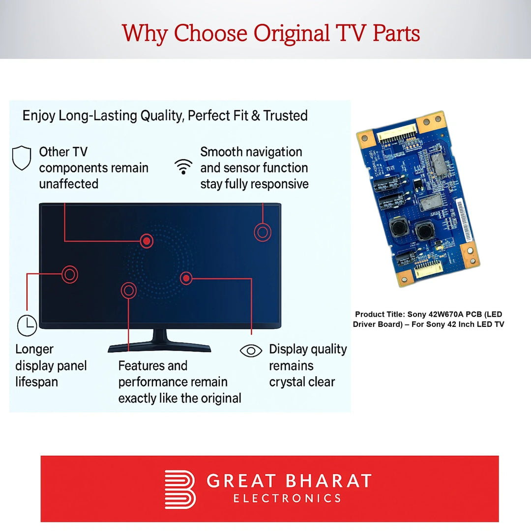 Sony 42W670A PCB (LED Driver Board) – For Sony 42 Inch LED TV - Great Bharat Electronics