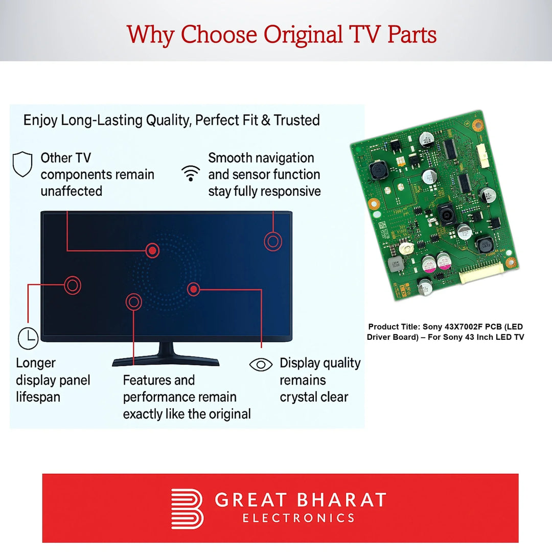 Sony 43X7002F PCB (LED Driver Board) – For Sony 43 Inch LED TV - Great Bharat Electronics