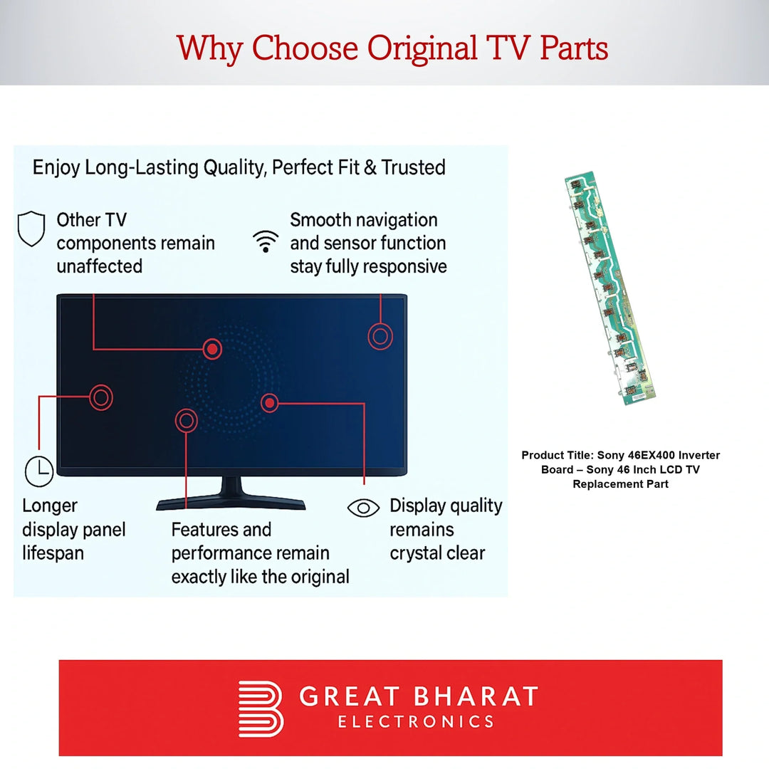 Sony 46EX400 Inverter Board – Sony 46 Inch LCD TV Replacement Part - Great Bharat Electronics