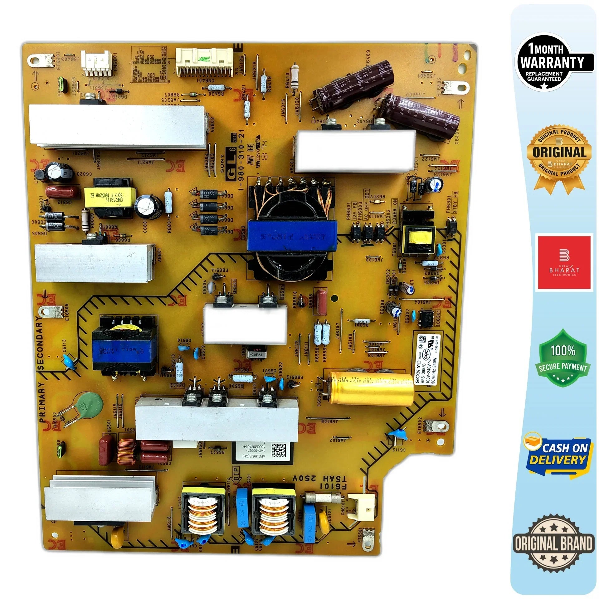 Sony 49X7000D Power Supply Board – Sony 49 Inch LED TV SMPS Replacement - Great Bharat Electronics