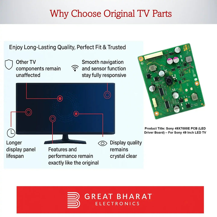 Sony 49X7000E PCB (LED Driver Board) – For Sony 49 Inch LED TV - Great Bharat Electronics