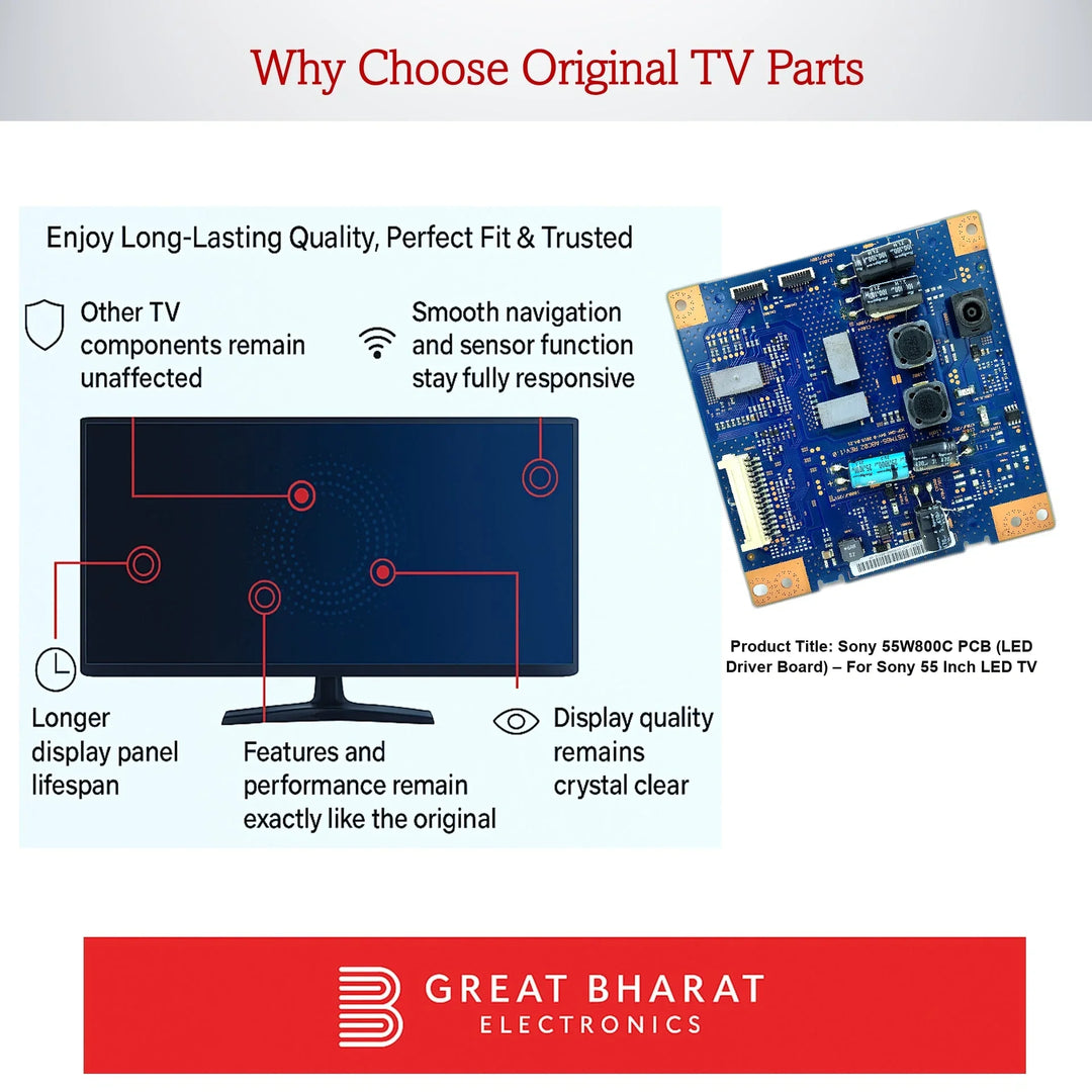 Sony 55W800C PCB (LED Driver Board) – For Sony 55 Inch LED TV - Great Bharat Electronics