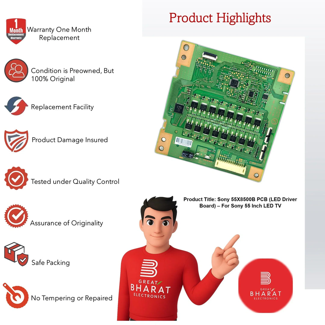 Sony 55X8500B PCB (LED Driver Board) – For Sony 55 Inch LED TV - Great Bharat Electronics