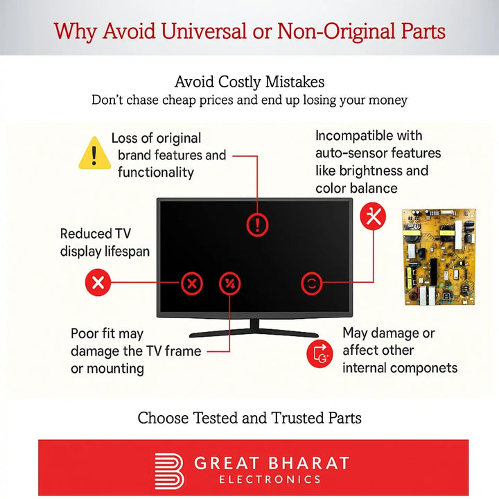 Sony 55X8500B Power Supply Board – Sony 55 Inch LED TV SMPS Replacement - Great Bharat Electronics