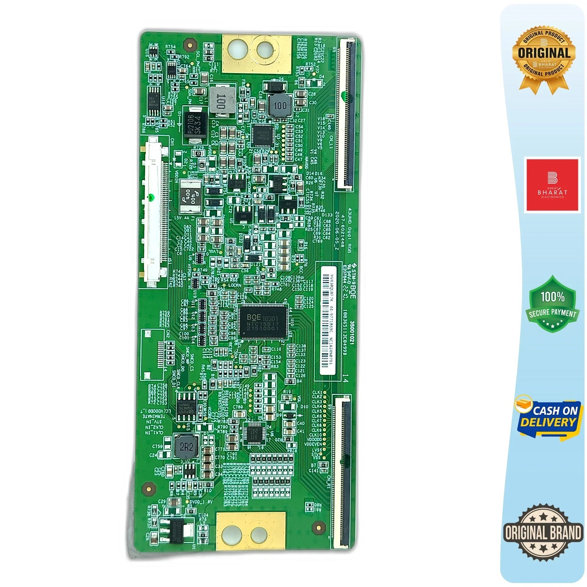 Sony KD 43X74K T-Con Board – Sony 43 Inch LED TV Replacement Part - Great Bharat Electronics
