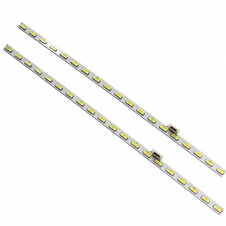 Sony KD-43X8500C LED backlight strips close-up showing connector and LED layout