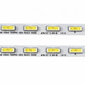 Sony KD-43X8500C LED backlight strip close-up showing LED packages and printed markings