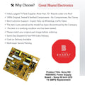 Sony KD 49X8500C Power Supply Board – Sony 49 Inch LED TV SMPS Replacement - Great Bharat Electronics