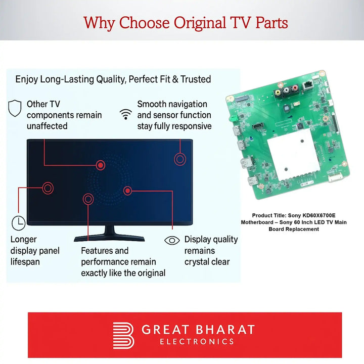 Sony KD60X6700E Motherboard – Sony 60 Inch LED TV Main Board Replacement - Great Bharat Electronics