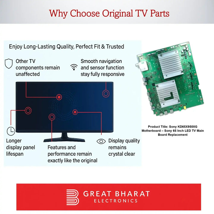 Sony KD65X9500G Motherboard – Sony 65 Inch LED TV Main Board Replacement - Great Bharat Electronics