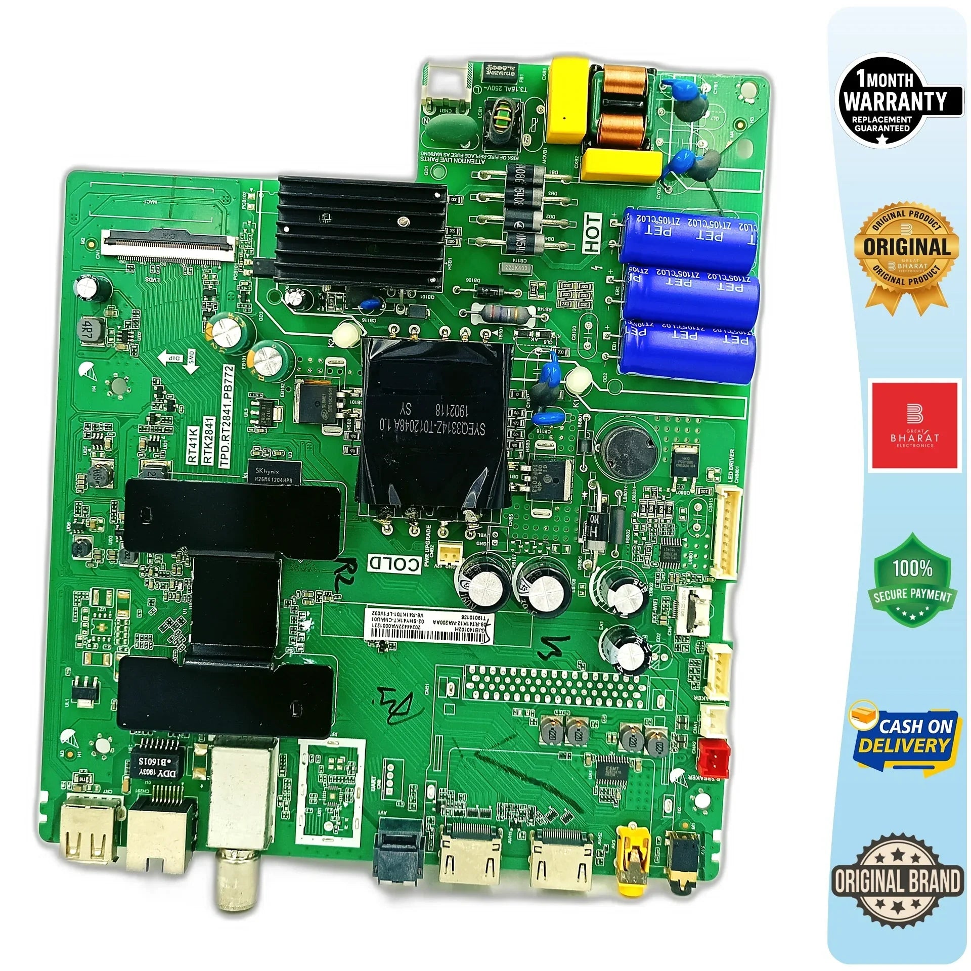 TCL 40D6500FS Motherboard – TCL 40 Inch LED TV Main Board Replacement - Great Bharat Electronics