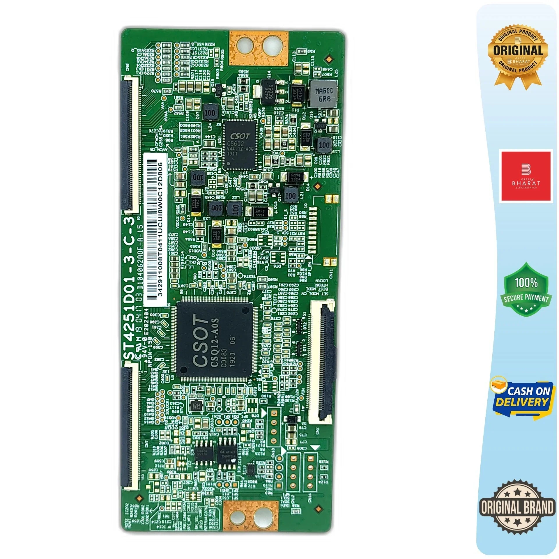 TCL 43P8B T-Con Board – TCL 43 Inch LED TV Replacement Part - Great Bharat Electronics