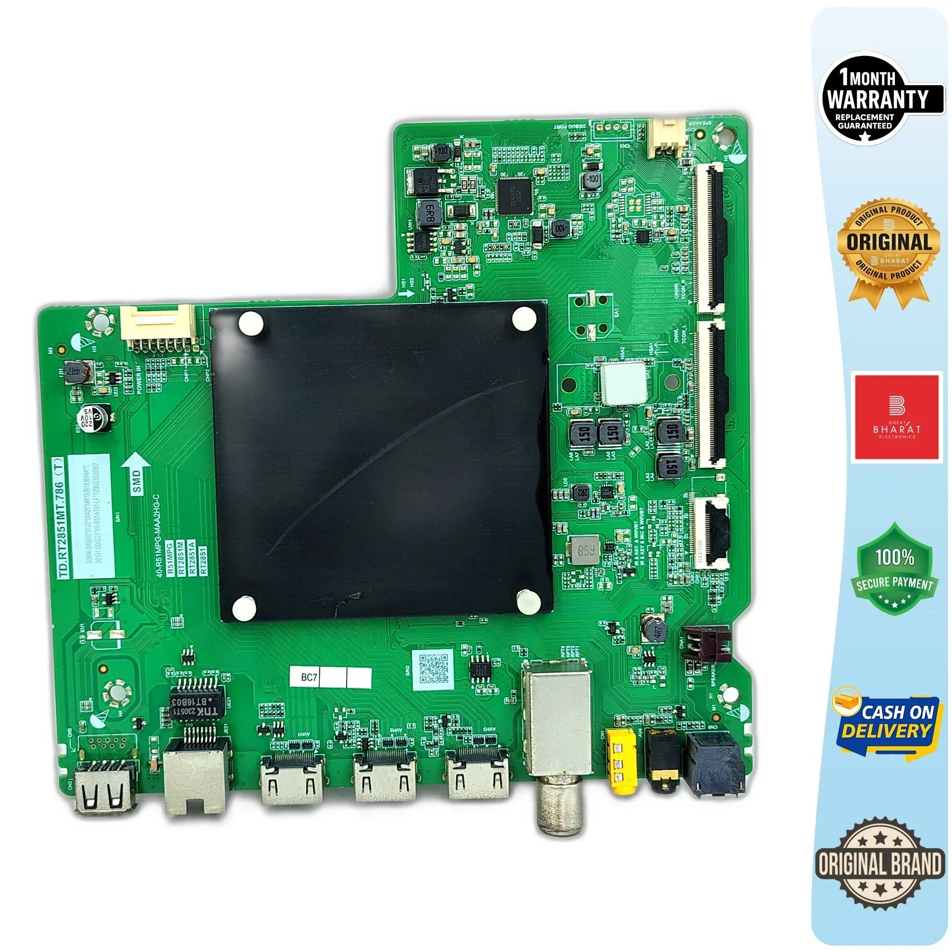 TCL 50P635 Motherboard – TCL 50 Inch LED TV Main Board Replacement - Great Bharat Electronics