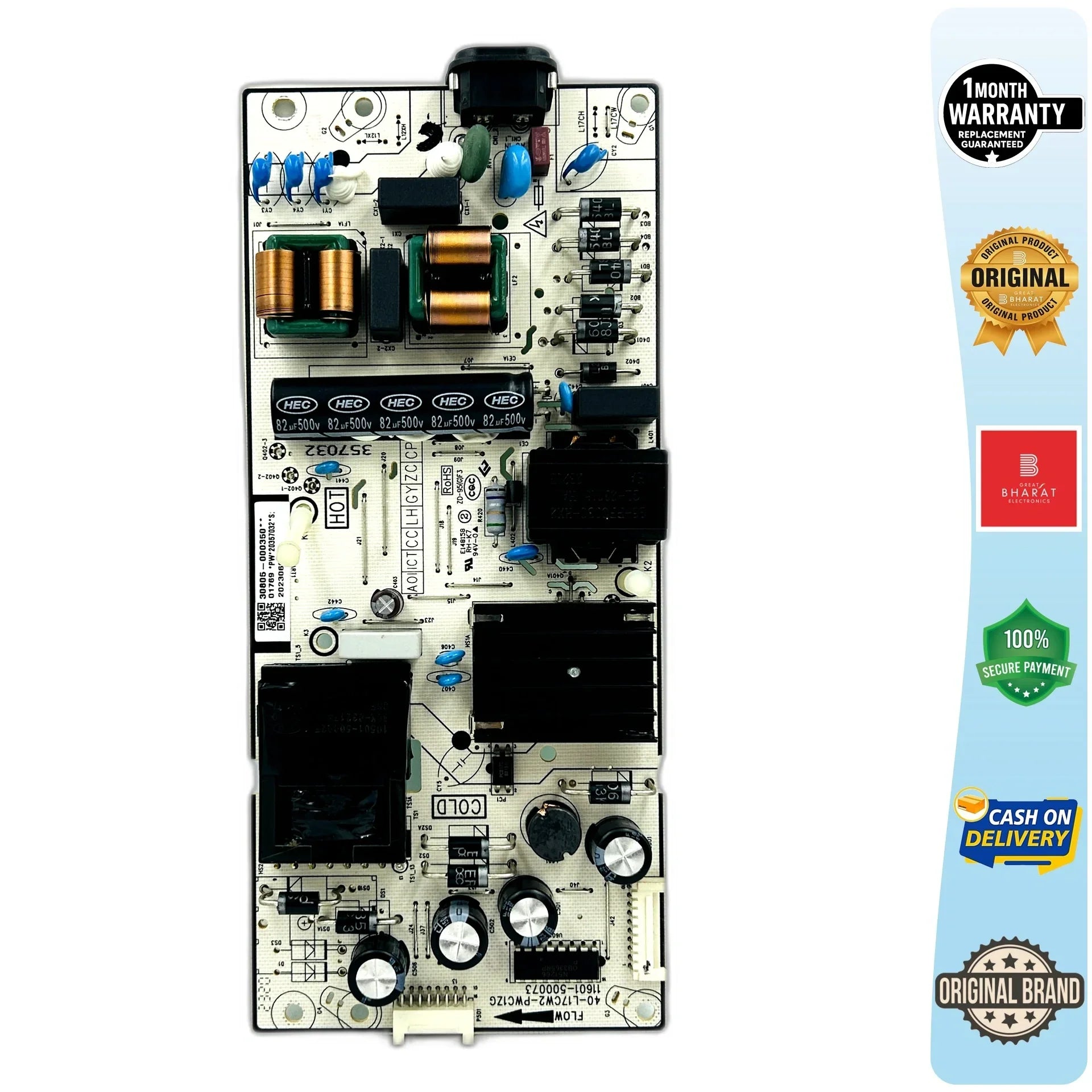 TCL 55P635 Power Supply Board – TCL 55 Inch LED TV SMPS Replacement - Great Bharat Electronics