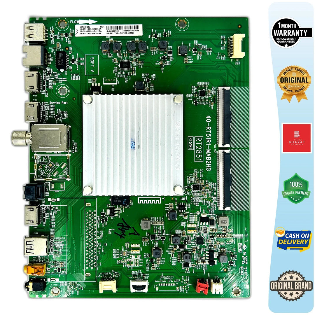 TCl 55P8E Motherboard – TCl 55 Inch LED TV Main Board Replacement - Great Bharat Electronics