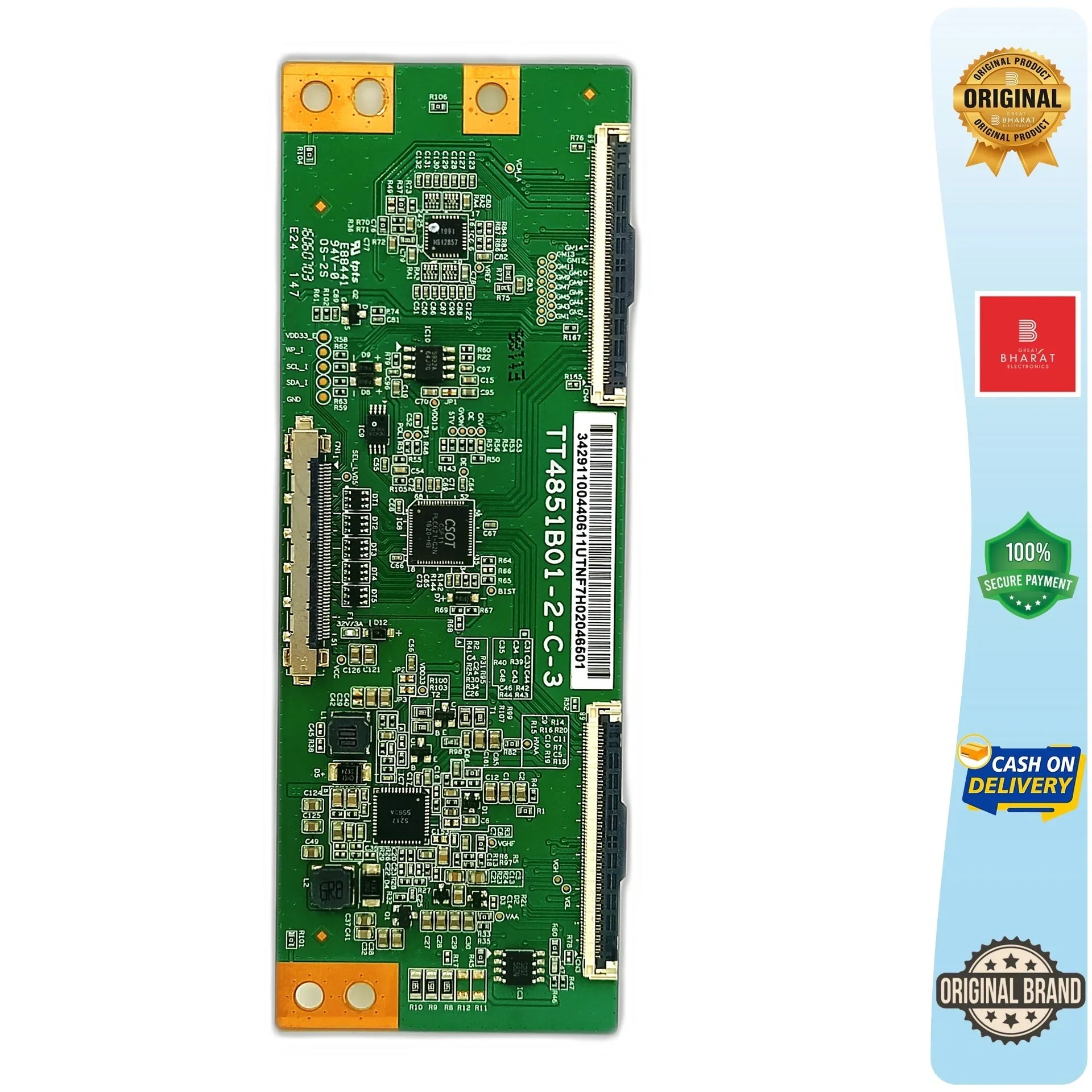 TCL L49D2900 T-Con Board – TCL 49 Inch LED TV Replacement Part - Great Bharat Electronics