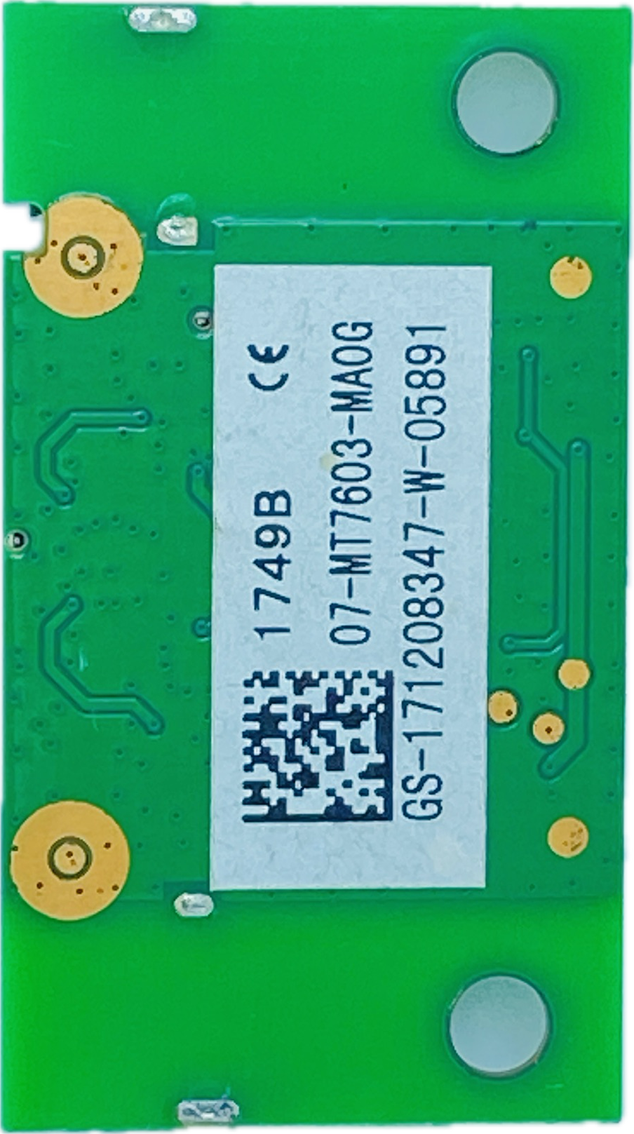 TCL LED TV Wi-Fi module board with model 40S62FS, green PCB and white label, barcode
