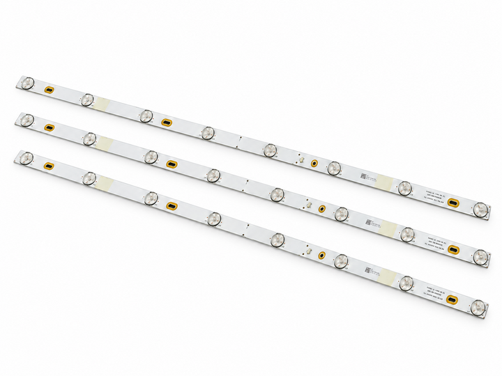Thomson 40FHDXSMART LED backlight strip set from opposite angle showing LED lens layout