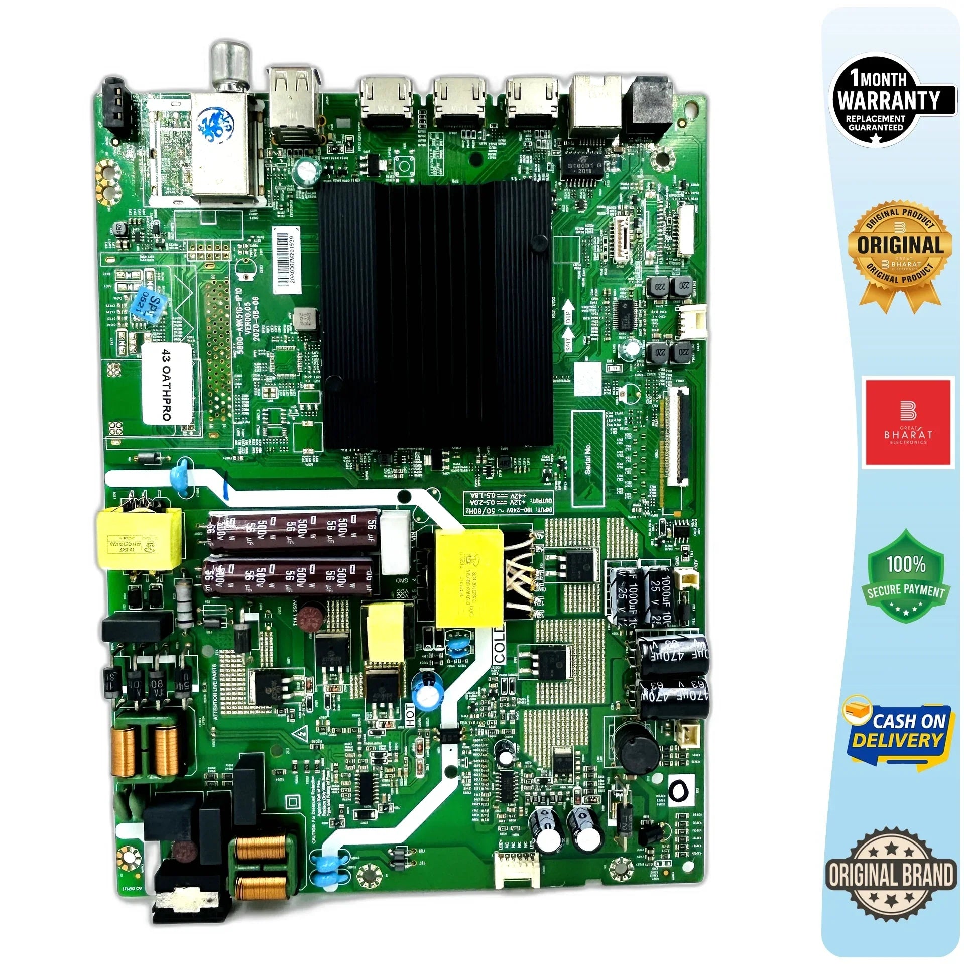 Thomson 43OATHPR02022 Motherboard – Thomson 43 Inch LED TV Main Board Replacement - Great Bharat Electronics