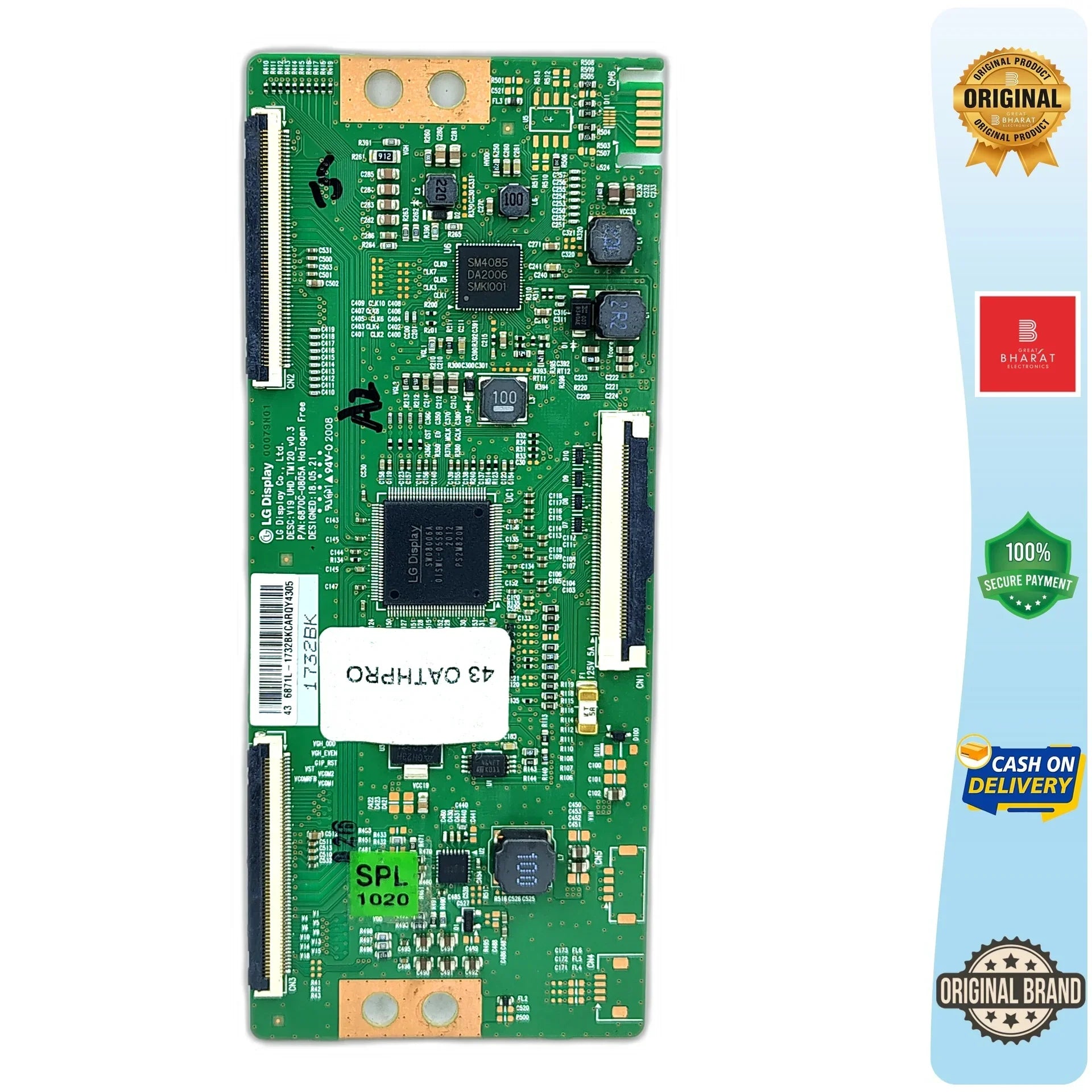 Thomson 43OATHPRO2020 T-Con Board – Thomson 43 Inch LED TV Replacement Part - Great Bharat Electronics