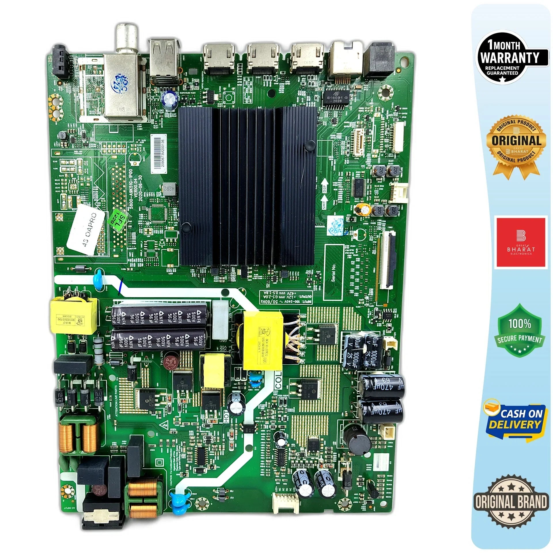 Thomson 43OATHPRO2022 Motherboard – Thomson 43 Inch LED TV Main Board Replacement - Great Bharat Electronics