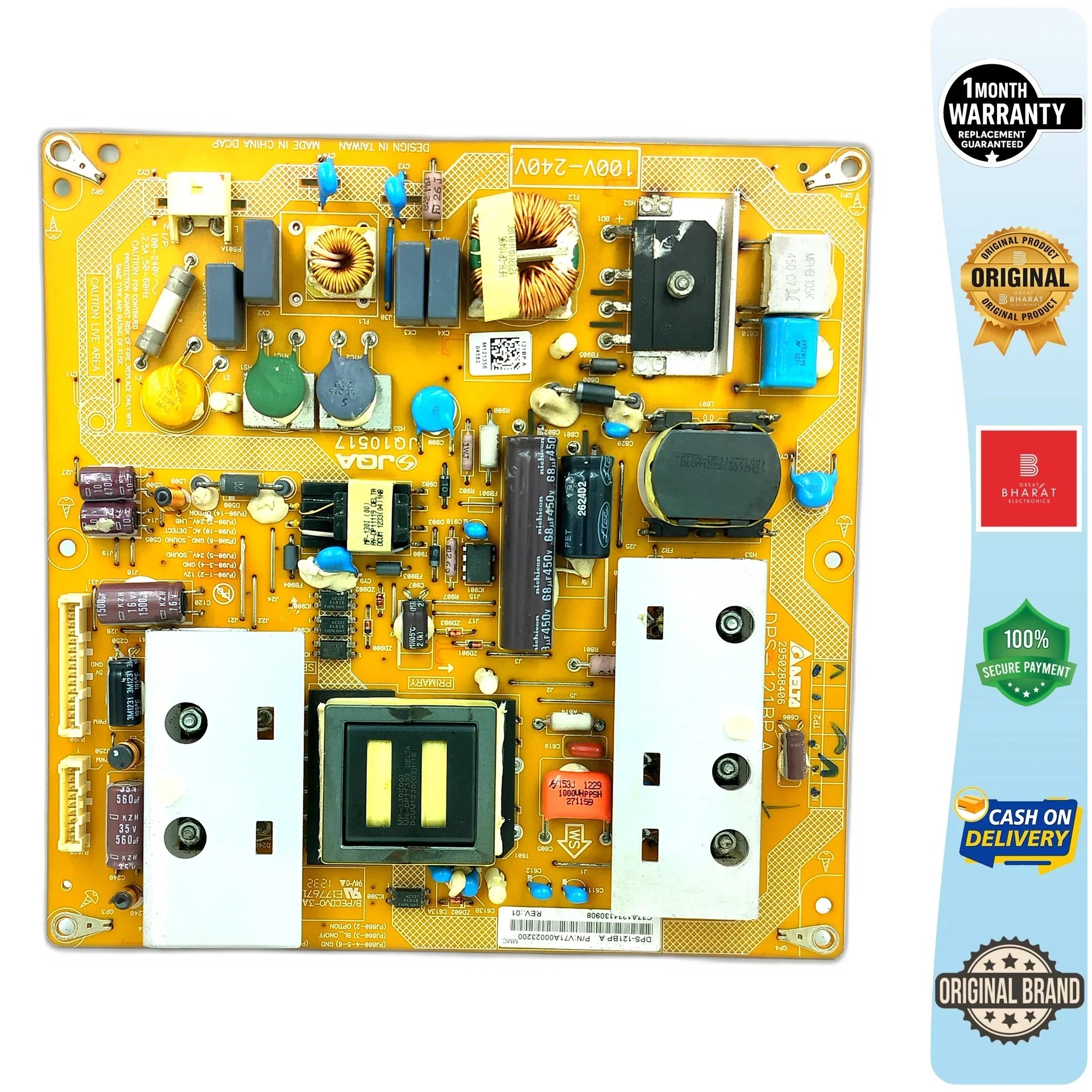 Toshiba 40PS200ZE Power Supply Board – Toshiba 40 Inch LED TV SMPS Replacement - Great Bharat Electronics