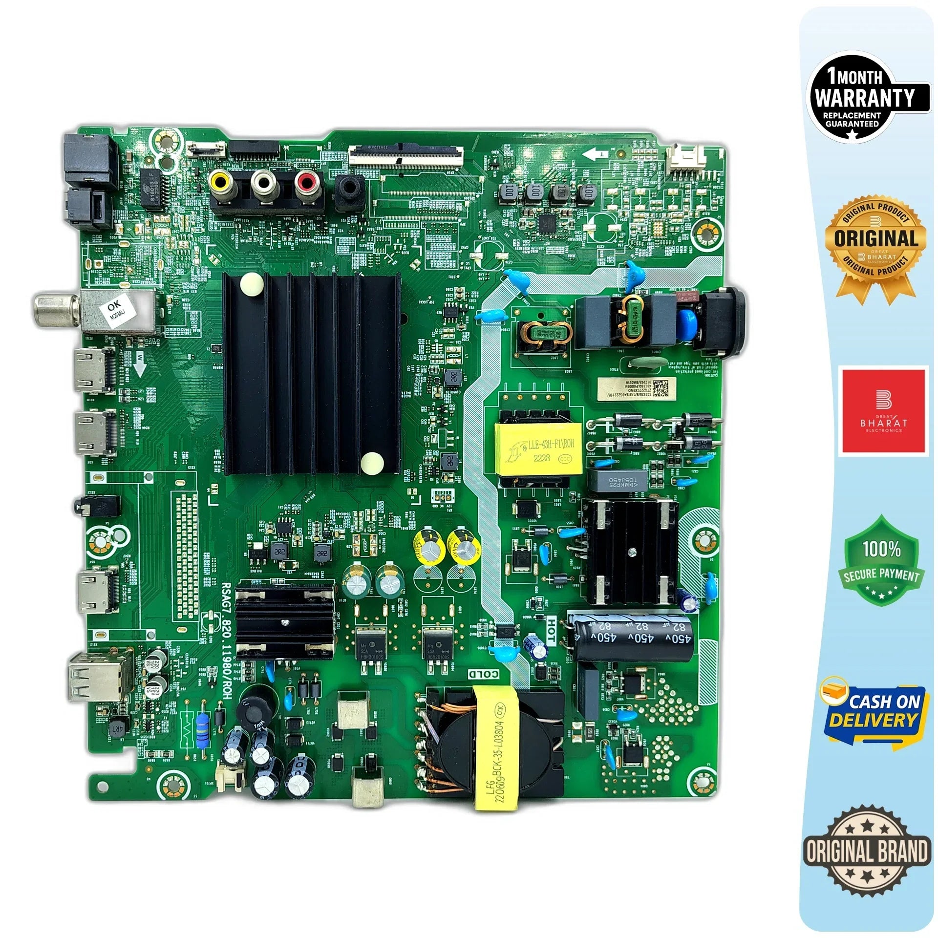 Toshiba 43C350LB Motherboard – Toshiba 65 Inch LED TV Main Board Replacement - Great Bharat Electronics