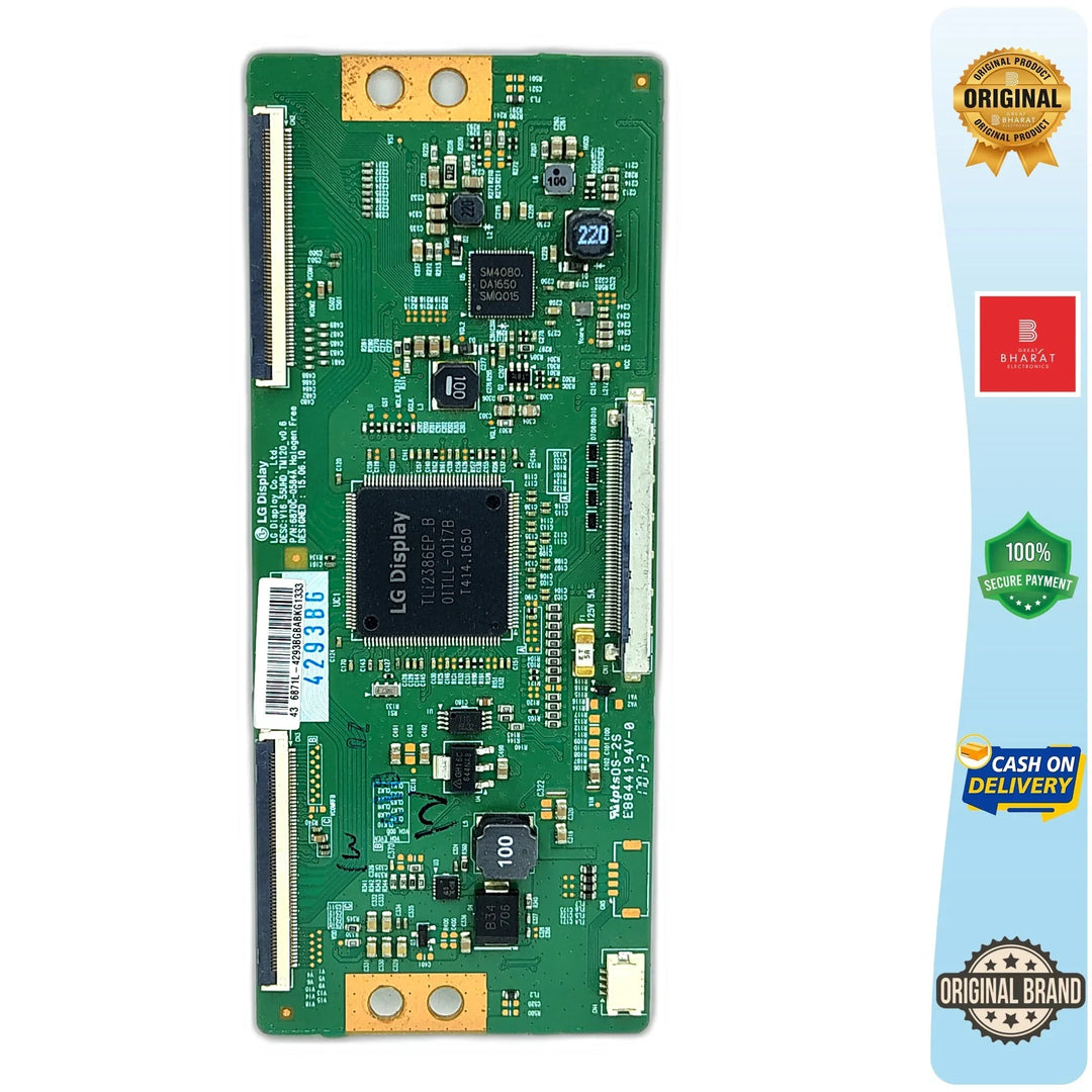Toshiba 43U7750EE T-Con Board – Toshiba 43 Inch LED TV Replacement Part - Great Bharat Electronics