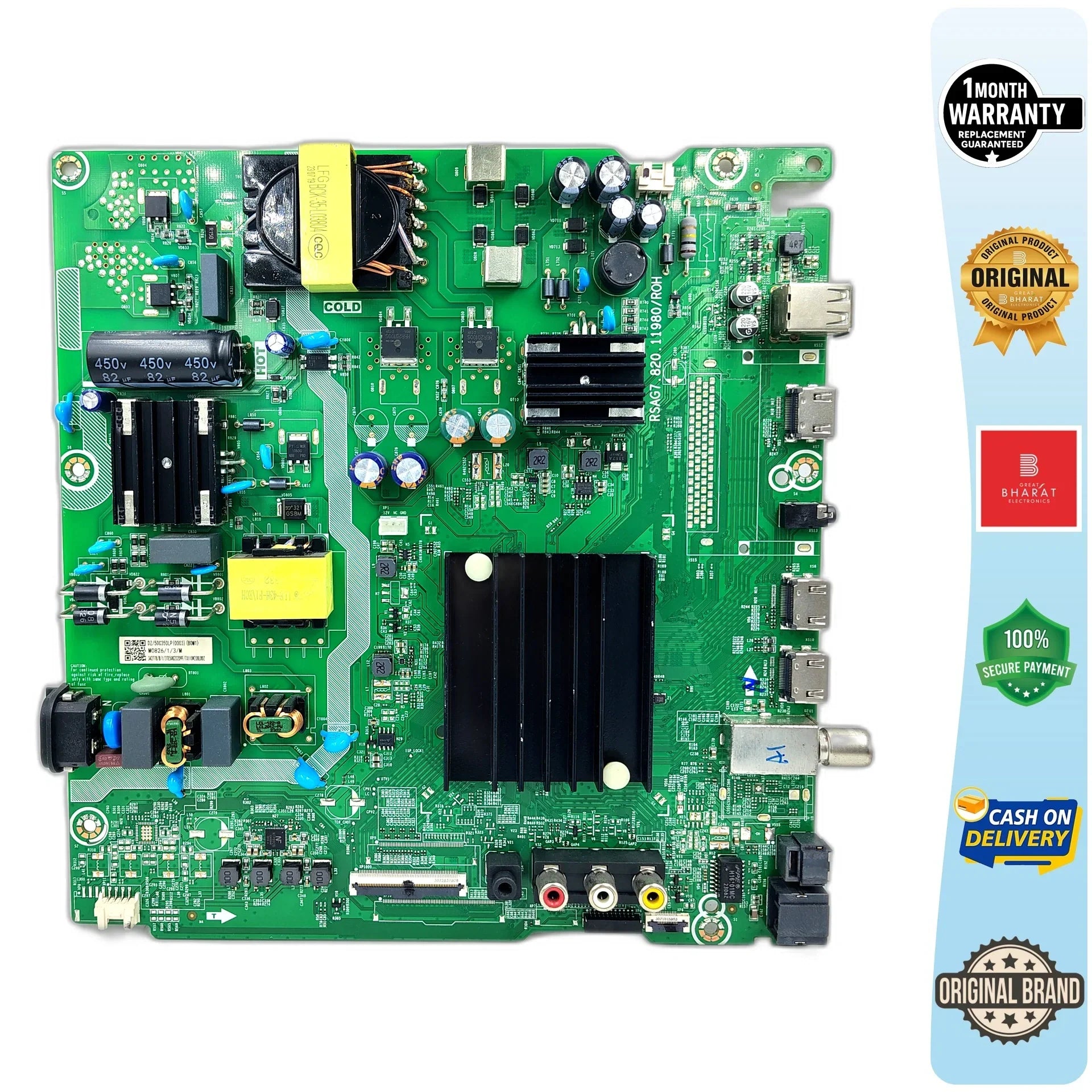 Toshiba 50C350MP Motherboard – Toshiba 50 Inch LED TV Main Board Replacement - Great Bharat Electronics