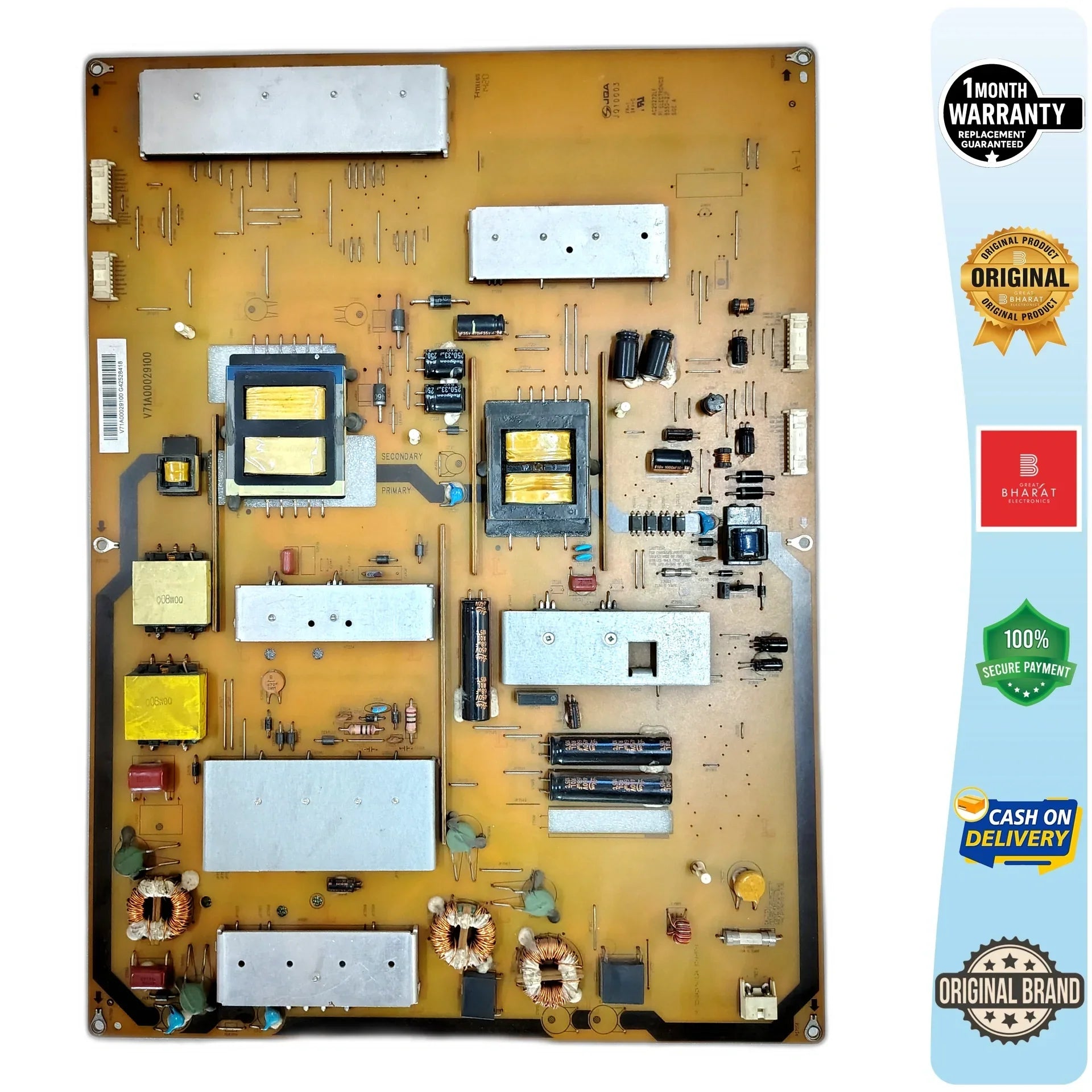 Toshiba 55L2400ZE Power Supply Board – Toshiba 55 Inch LED TV SMPS Replacement - Great Bharat Electronics