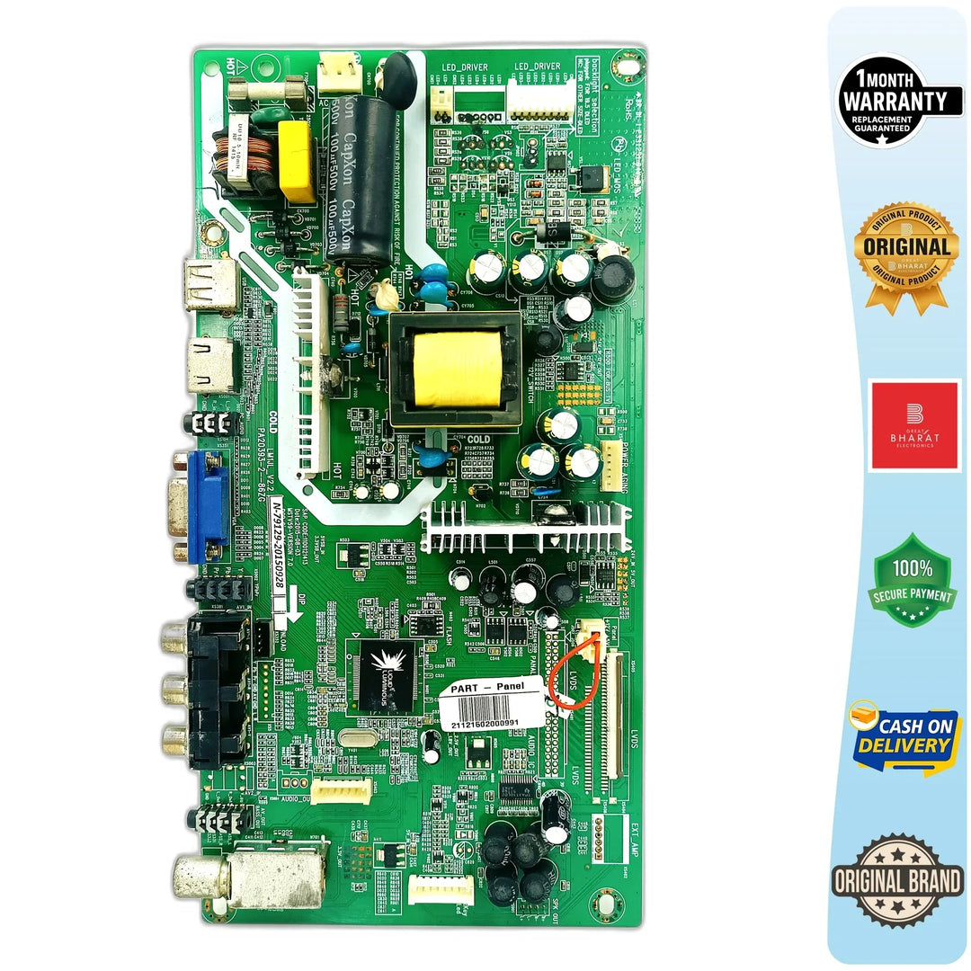 Videocon LEDTVJ32HH-2FAOM Motherboard – Videocon 32 Inch LED TV Main Board Replacement - Great Bharat Electronics