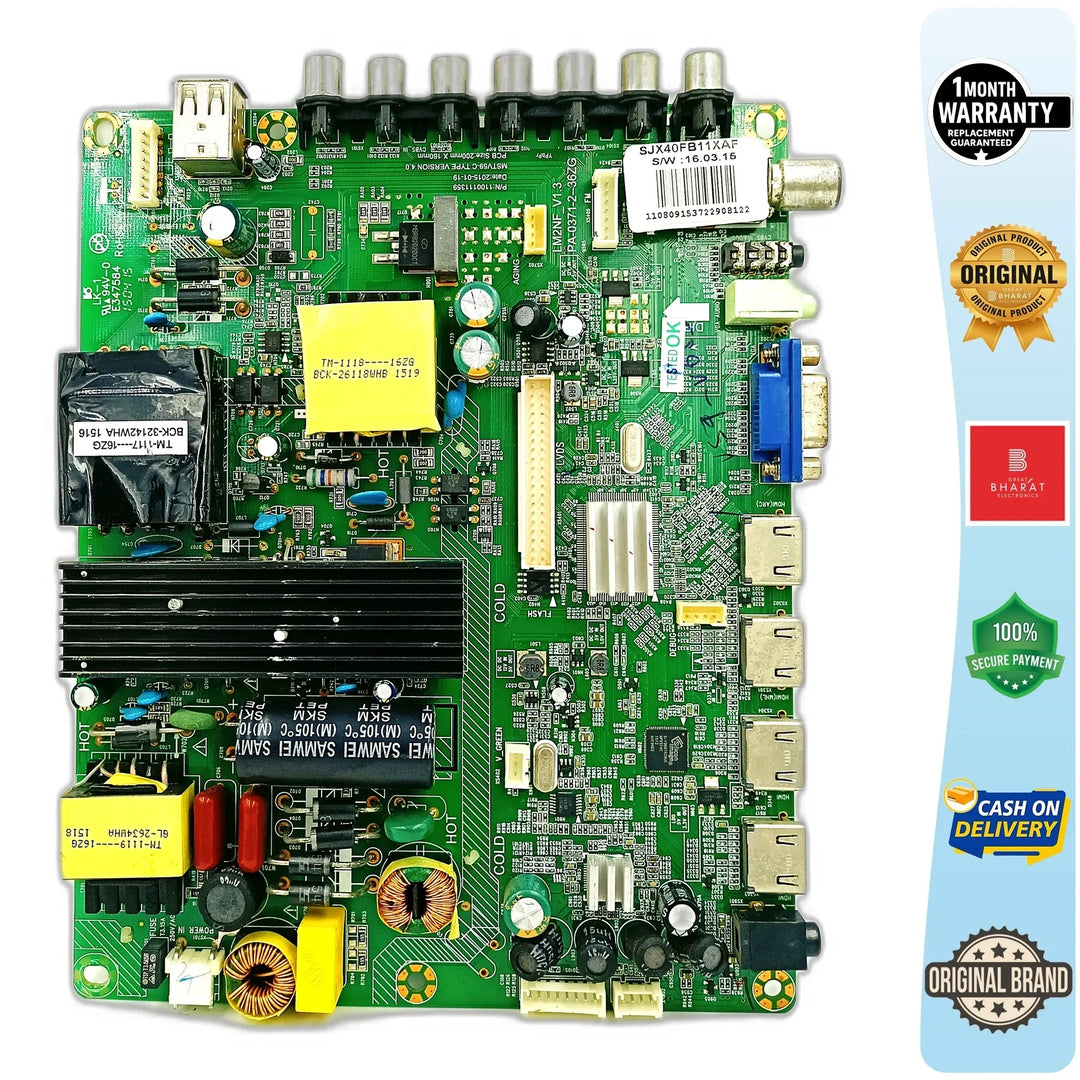 Videocon LEDTVVJU40FH11XAF Motherboard – Videocon 40 Inch LED TV Main Board Replacement - Great Bharat Electronics