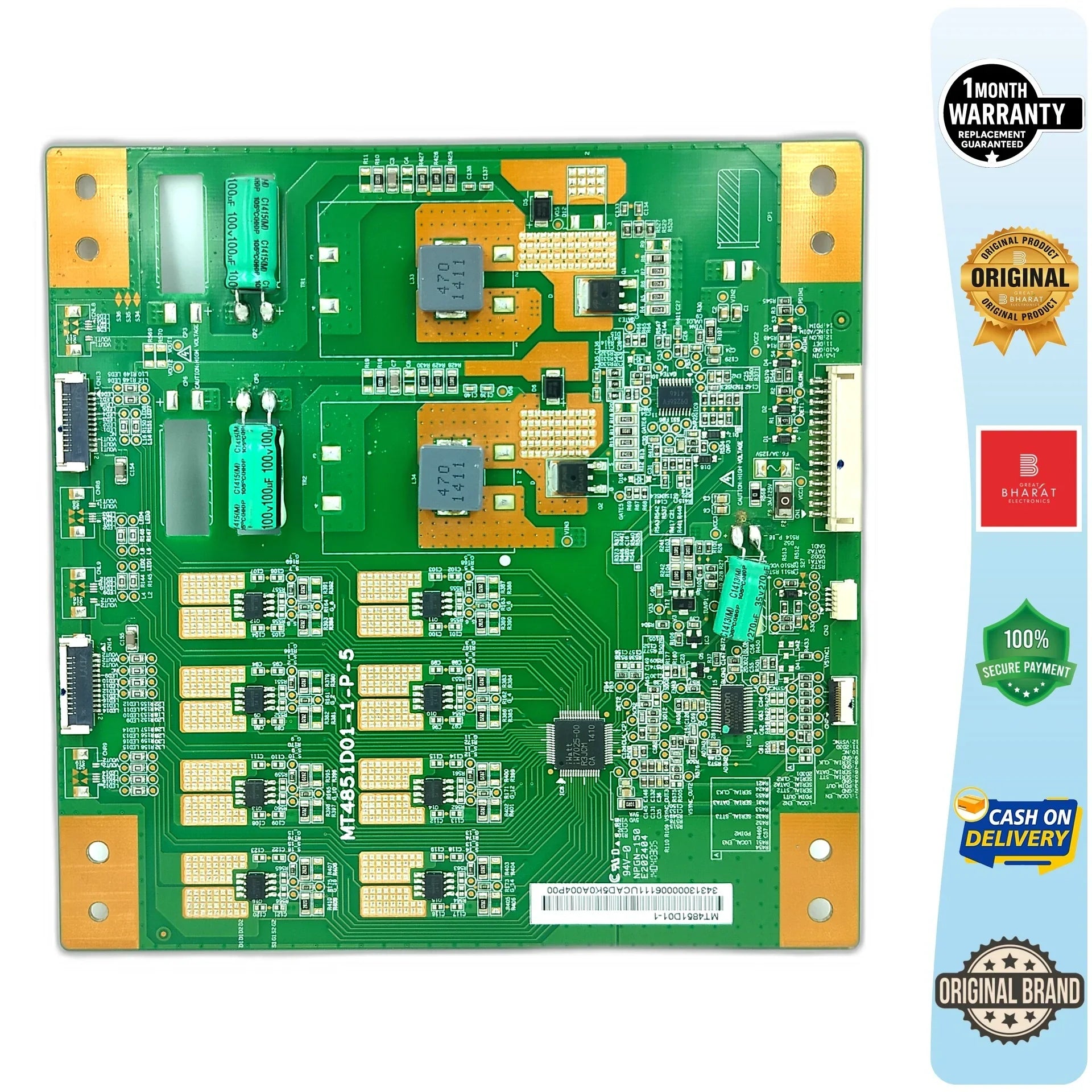 Videocon LEDTVVKR50QX2XAT PCB (LED Driver Board) – For Videocon 50 Inch LED TV - Great Bharat Electronics