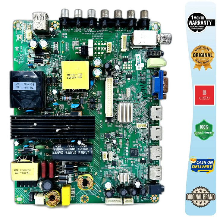 Videocon LEDTVVKX40FHIFA Motherboard – Videocon 40 Inch LED TV Main Board Replacement - Great Bharat Electronics