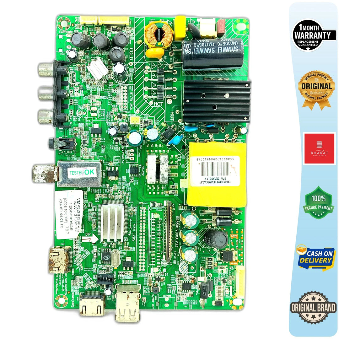 Videocon LEDTVVMP32HH29FAN Motherboard – Videocon 32 Inch LED TV Main Board Replacement - Great Bharat Electronics