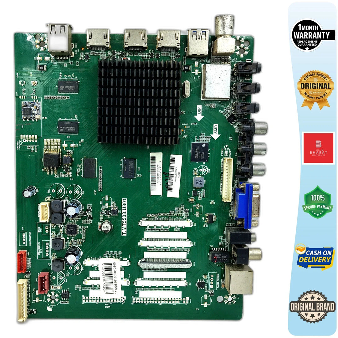 Videocon UHDTVVNB55Q519S4 Motherboard – Videocon 55 Inch LED TV Main Board Replacement - Great Bharat Electronics