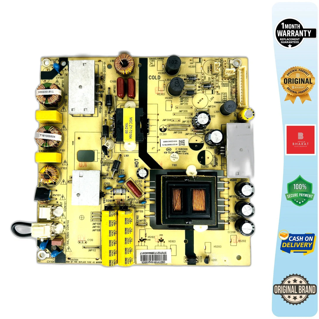 Videocon UHDTVVNV50Q549A Power Supply Board – Videocon 50 Inch LED TV SMPS Replacement - Great Bharat Electronics