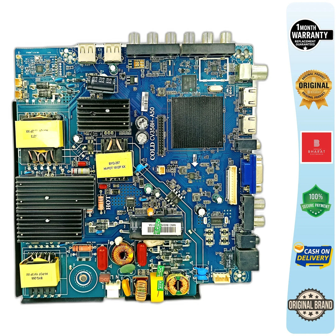 Vise VD43F801 Motherboard – Vise 43 Inch LED TV Main Board Replacement - Great Bharat Electronics