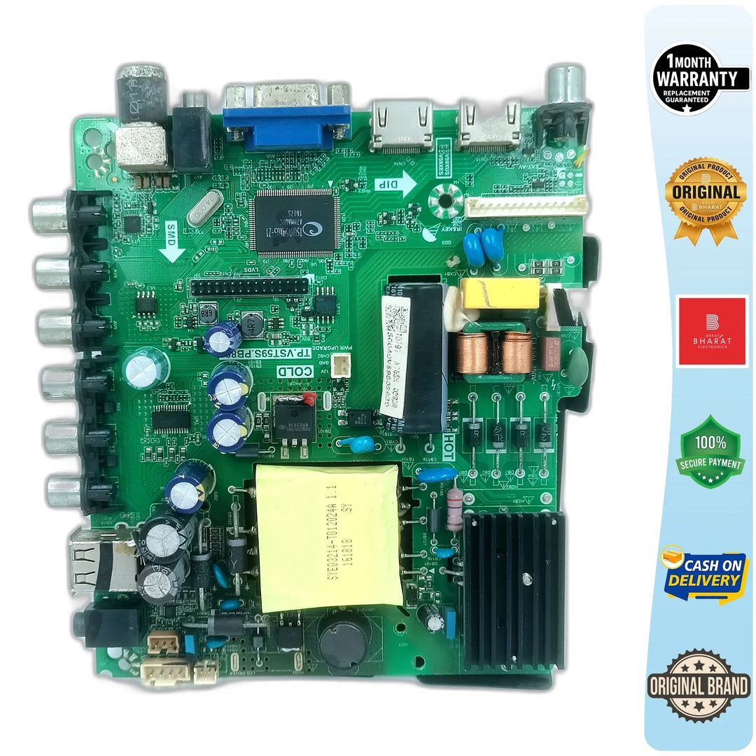 Vise VH39H601 Motherboard – Vise 39 Inch LED TV Main Board Replacement - Great Bharat Electronics