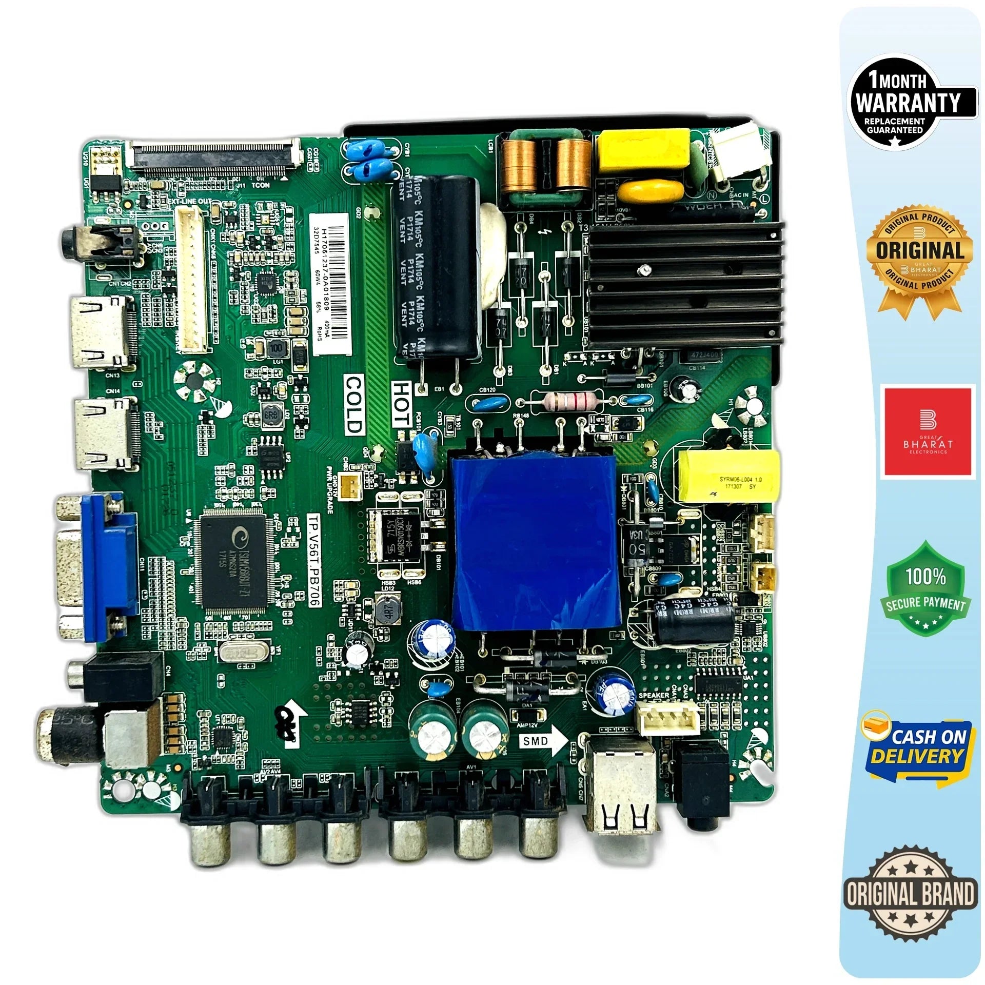VU 32D6575 Motherboard – VU 32 Inch LED TV Main Board Replacement - Great Bharat Electronics