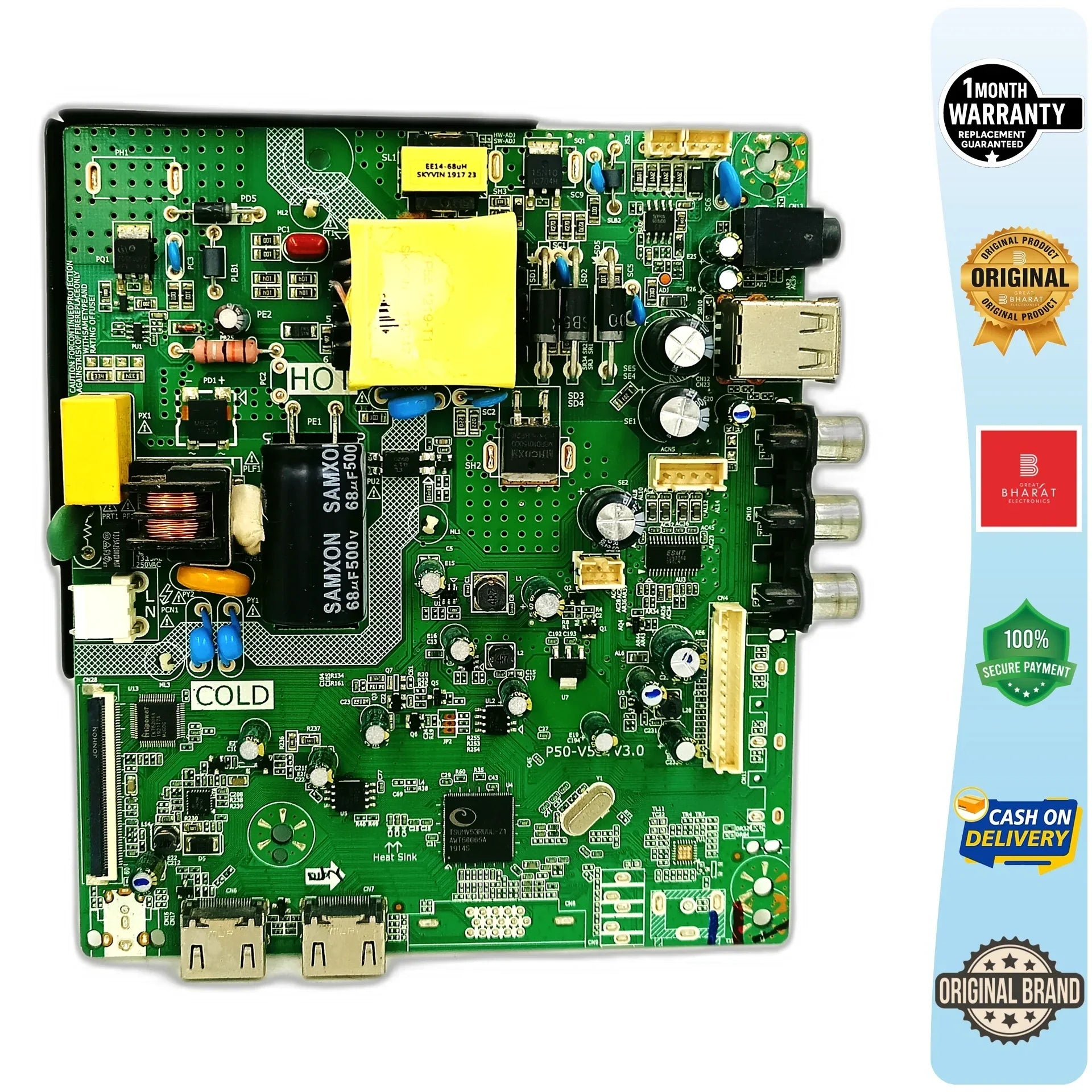 VU 32GVPL Motherboard – VU 32 Inch LED TV Main Board Replacement - Great Bharat Electronics