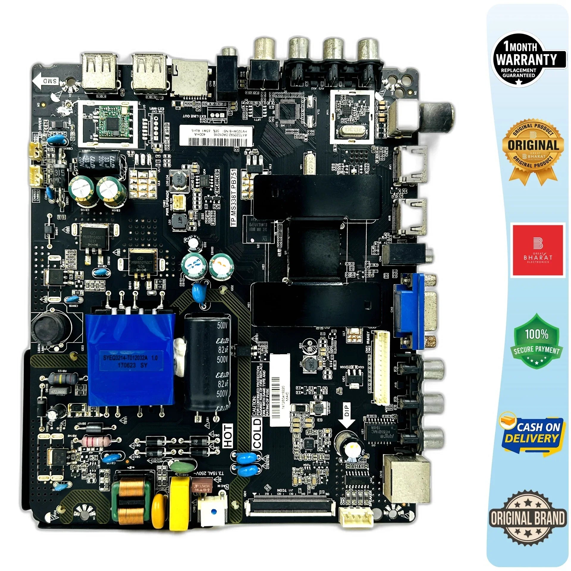 VU 32S7545 Motherboard – VU 32 Inch LED TV Main Board Replacement - Great Bharat Electronics