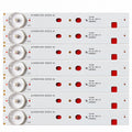 VU 43S6575 backlight strips close-up with JLD42641330-003CS-M printed part number