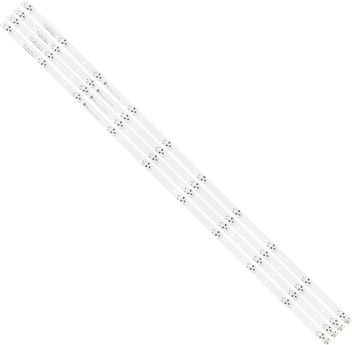 Lloyd L49FYK LED TV backlight full set of 4 strips, 10 LEDs per strip, 40 LEDs total, 3V, 940 mm