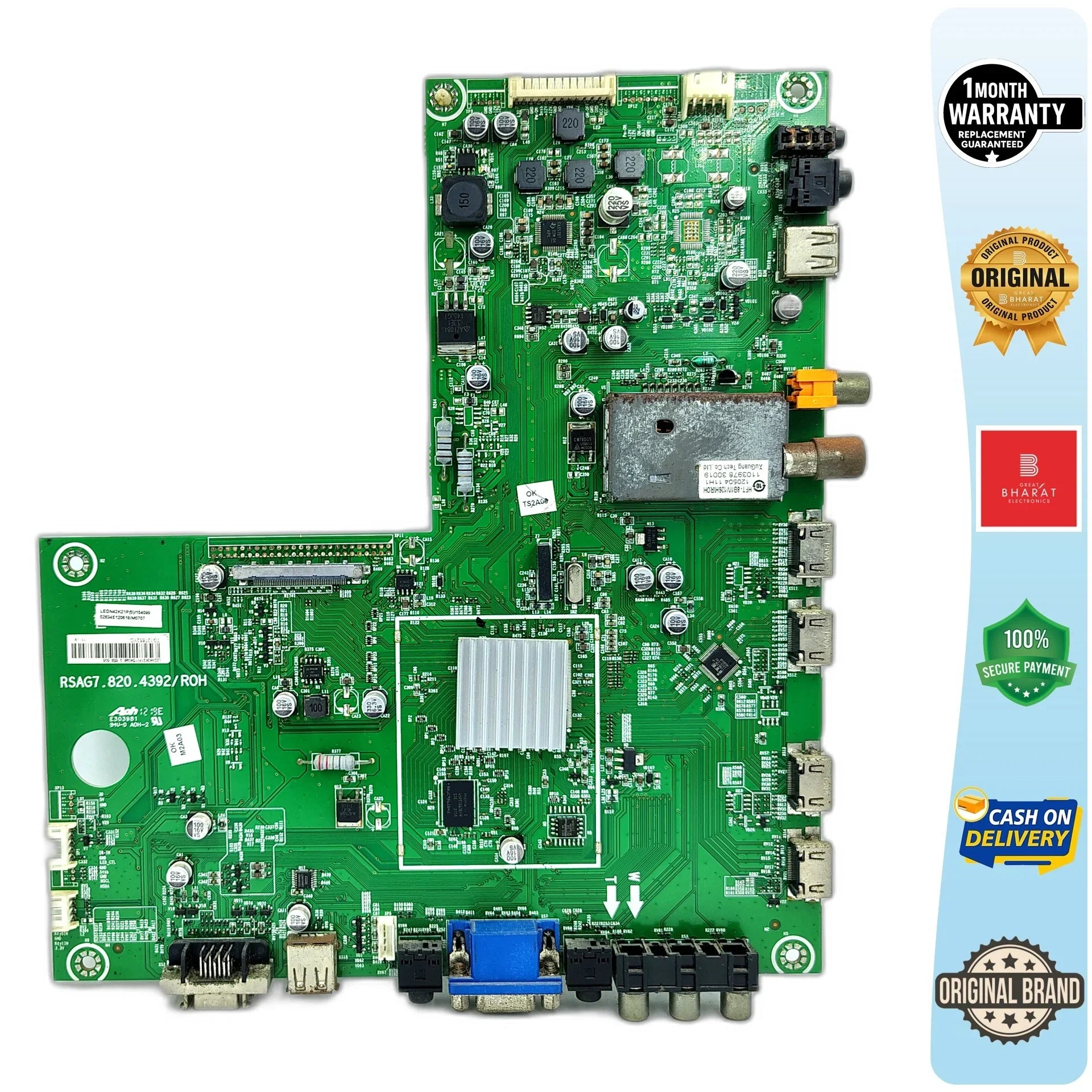 VU LED42K21 Motherboard – VU 42 Inch LED TV Main Board Replacement - Great Bharat Electronics