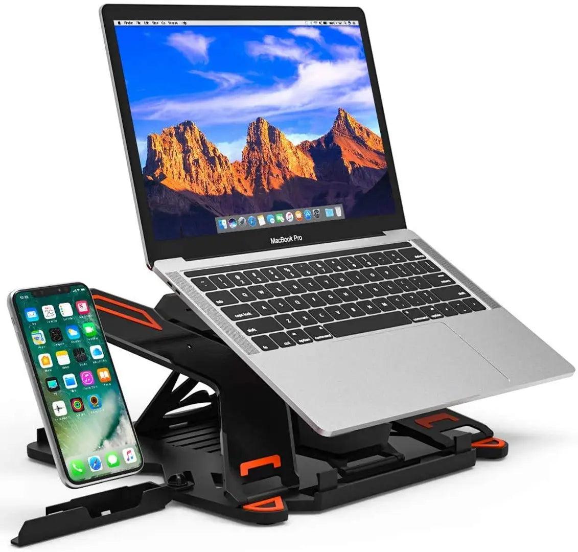 360 Degree Rotating Adjustable Laptop Stand For Desk - Great Bharat Electronics